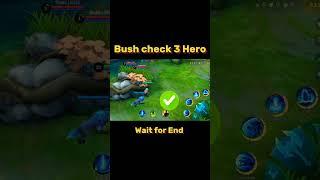 Bush check 3Hero Tutorial Mobile legends #ml2b #mlbb #tutorial #bush