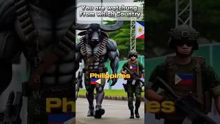 Countries as warriors Army ( Special Forces ) Epic Giant Mythical Hybrid Animals #midjourney #ai