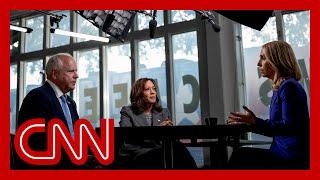 Kamala Harris and Tim Walz CNN interview (part 3): Biden conversation about dropping out