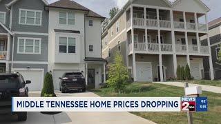 Middle TN home prices dropping