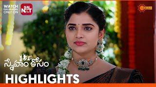 Sneham Kosam - Highlights of the day | Watch full EP only on Sun NXT | 11 Nov 2024 | Gemini TV