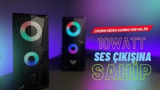 ÇEKİLİŞ VAR GAMİNG OYUNCU HOPARLÖRÜ UCUZ AMA ETKİLİ SES Crown Micro CMS 1003