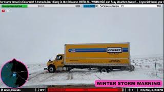 Major Snow Storm in Colorado Day 1 (11/6/24) - (Live Storm Chase Archive)