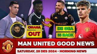 DAVID DE GEA IS BACK ?? ONANA IS WORTHY TO OUT  MANCHESTER UNITED NEWS TODAY  MAN UNITED TRANSFER