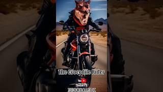 Night Ride Croc: Red Knitted Helmet Adventure on BMW F900R #shorts