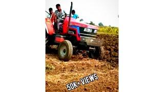 MAHINDRA ARJUN NOVO Ploughing in farm