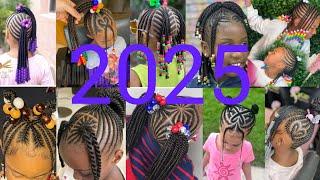 Sup cute kids braids hairstyle ||  hair trends taking over 2025