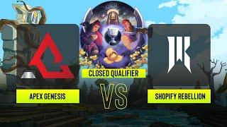 Dota2 - Apex Genesis vs Shopify Rebellion - ESL One - Bangkok: North America Closed Qualifier