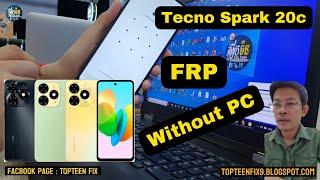 Tecno spark 20c frp without pc