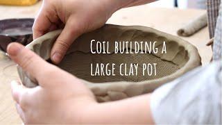 Coil building a large pot - the entire process