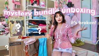 UNBOXING Y2K MYSTERY BUNDLE // this has NEVER happened before...