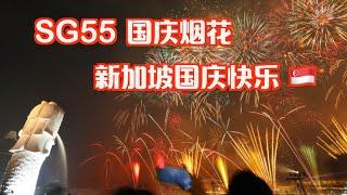 SG55 新加坡国庆节烟花 | 新加坡生日快乐 | 在家里阳台看烟花 | Singapore National Day