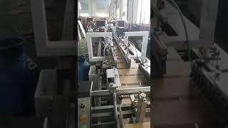 1100 high speed automatic folder gluer machine runs corrugated boxes