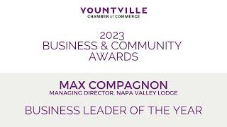 2023 Business Leader of the Year: Max Compagnon