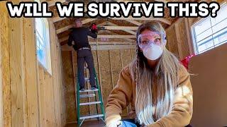 WILL OUR RELATIONSHIP SURVIVE? She Shed Build Day 2