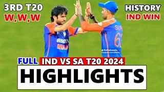 India vs South Africa 3rd t20 full Match Highlights 2024 | IND vs Sa T20 highlights