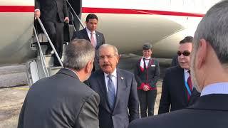 Llegada presidente Danilo Medina a cumbre SICA, Guatemala