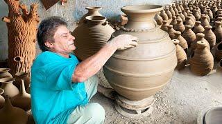 How Pot Master Making Biggest Traditional Mud Jar | | Ancient Art of making Handmade Pottery