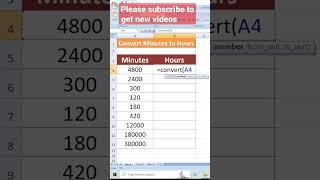 How to Convert Minutes to Hours #shorts #ytshorts #viral