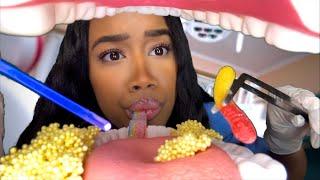 ASMR Dentist Cleans Your Teeth & Eats The Candy Out Of It (Part 2)ASMR Dentist Role-play