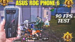 ASUS ROG PHONE 6 PUBG TEST  90 FPS WITH FPS METER