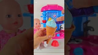 Ice cream for baby born