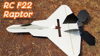 फायटर प्लेन l How to Make RC F22 Raptor Plane