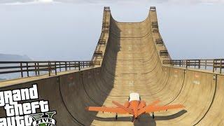 GTA 5 - Mount Chiliad Mega Ramp + Turbo Boost Mod