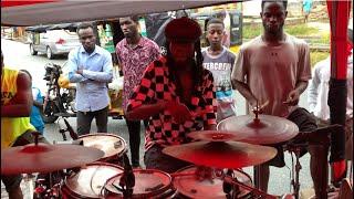 The Nation's drummer Paakow took over the drums and watch what he did. amazing groove to watch