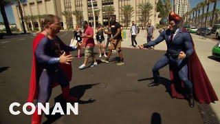 Conan Patrols Comic-Con® In His Superhero Suit | CONAN on TBS