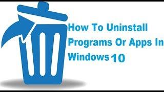 How to uninstall program from window