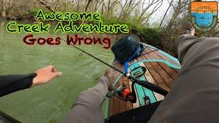 Creek Fishing Adventure for Big Bass- Paddle Board Fishing