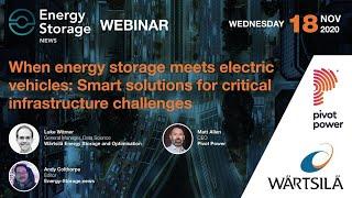 When energy storage meets electric vehicles: Smart solutions for critical infrastructure challenges