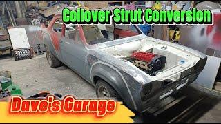 Ford Escort MK1 Restoration Project, coilover strut conversion