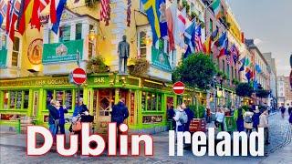 Dublin Ireland October 2024 | Dublin City Centre walking tour | Afternoon 4K Walk, UHD 60fps