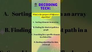 Decoding Tech: Dijkstra’s Algo Question Challenge #codechallenge #codingchallange #100secondsofcode