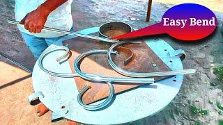 Steel Tube Bending By hand | Steel Pipe Bend Without Mashin amazing Technology Stainless Steel