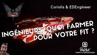 Elite Dangerous, ingénieurs, quels matériaux | Coriolis / EDEngineer