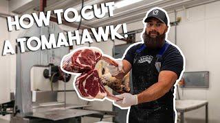 How to Cut Beef Tomahawk Steaks | The Bearded Butchers