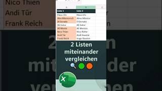 2 Spalten in Excel vergleichen  | Shortcut