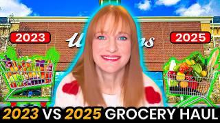 Family of 13 Grocery Haul Comparison - 2025 VS 2023