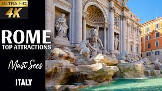 [4k] Rome Attractions 2024 | Best things to do in Rome Italy | Rome must see | How to spend time