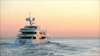 LADY SARA into the Sunrise | Trinity 187' Yacht