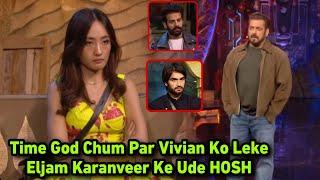 Weekend Ka Vaar | Salman Lgae Time God Chum Pe Vivian Ke Liye Eljam Karanveer Nai Toka BB18