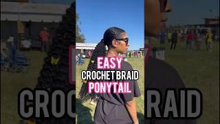 EASY CROCHET BRAID PONYTAIL