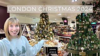 Christmas Lights 2024 London: John Lewis Oxford Street, Wicked Tree & St Pancras Station   4K