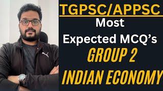 Group 2 | Indian Economy | TGPSC/APPSC | Test Series | Improve G2 scores | Economy by Fazal |