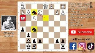 Alekhine's Deadly "Knights Show"| Mate with Two Knights |Potemkin vs Alekhine(1912)