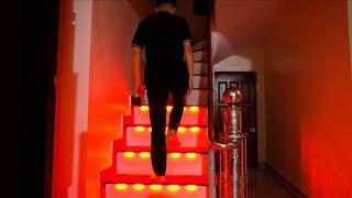 How to Make Stairs light Automatically light up each ladder