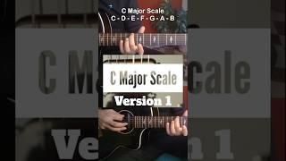 C Major Scale V1 | Guitar Scales | Guitar Theory with Aman Verma #guitarlesson